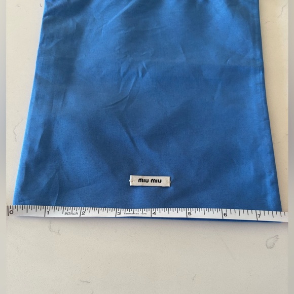 New Miu Miu Blue Dust Bag cotton for accessories - Picture 3 of 5